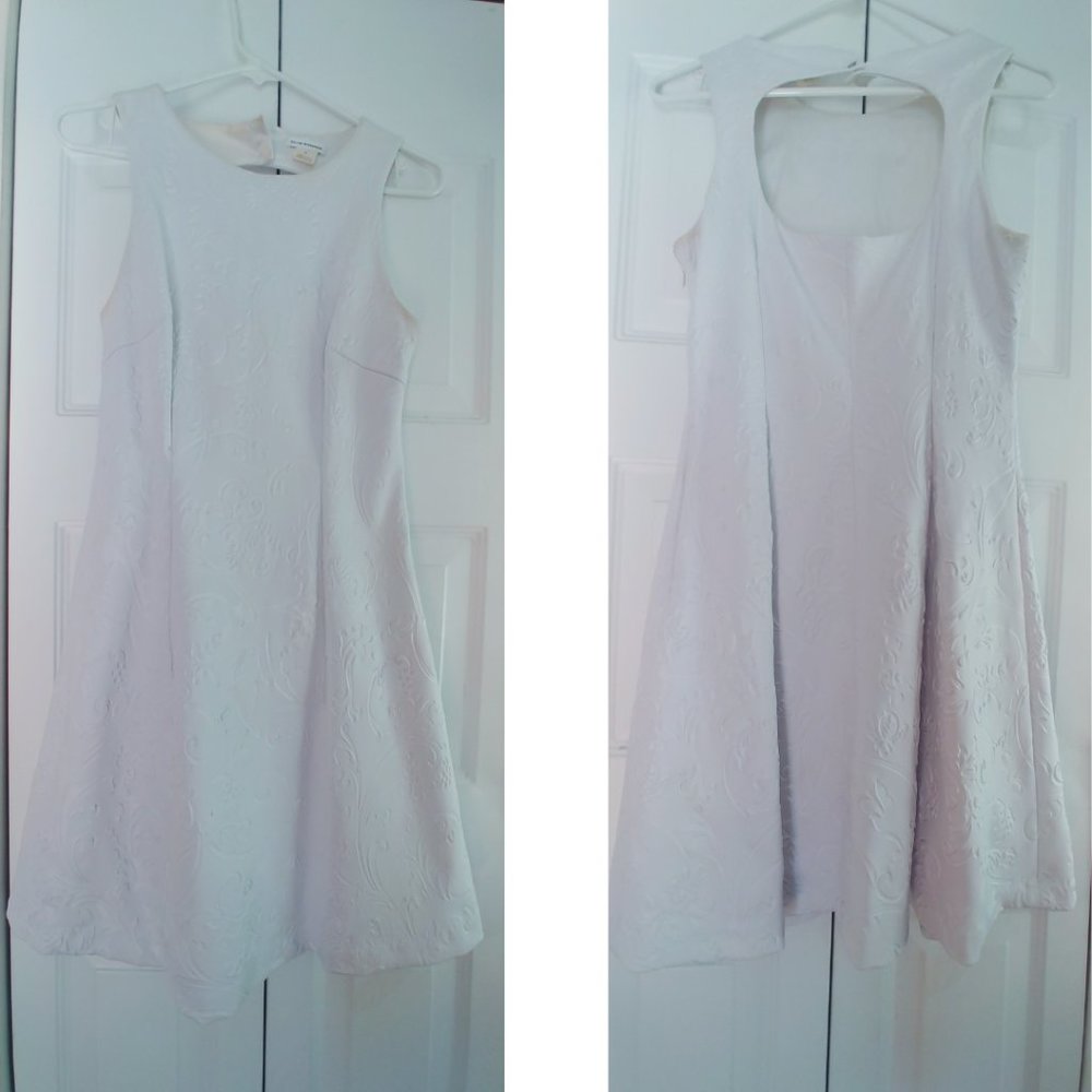 Midi dress with cut out back